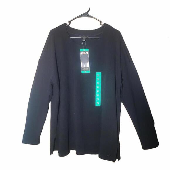 Banana Republic Tops - Banana Republic NWT Women's Black Long Sleeve Knit Relaxed Tunic Top - Size XL